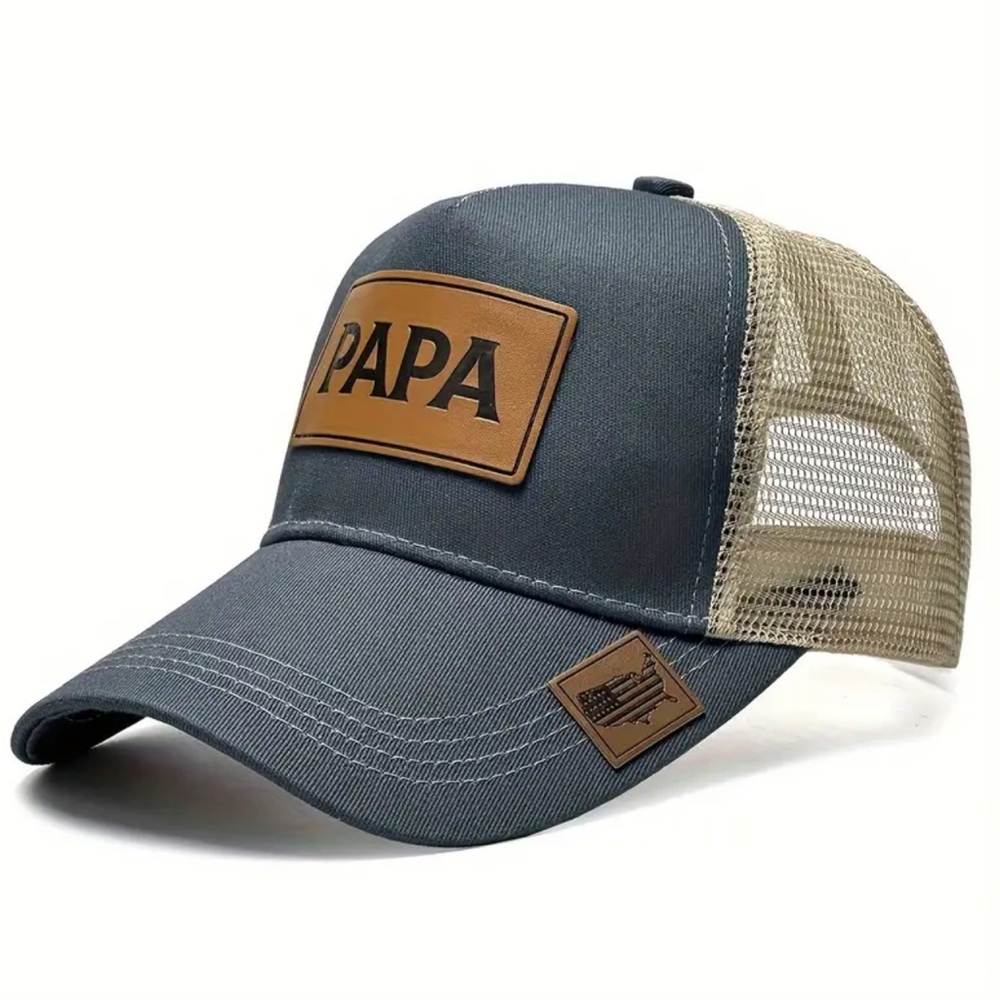 NEW| Men’s Papa Father Print Outdoor Hat - Picture 3 of 3